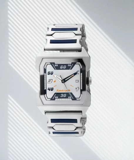 Fastrack Party Analog Silver Dial Men’s Watch With Date Function