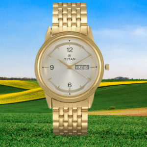 Titan Analog Light Gold Dial Golden Stainless Steel Strap Men’s Watch