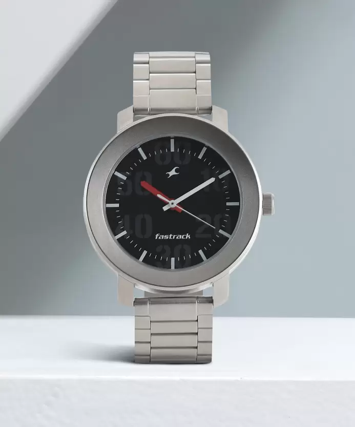 Fastrack Trendy Analog Black Dial Silver Stainless Steel Strap Men’s Watch - Image 5