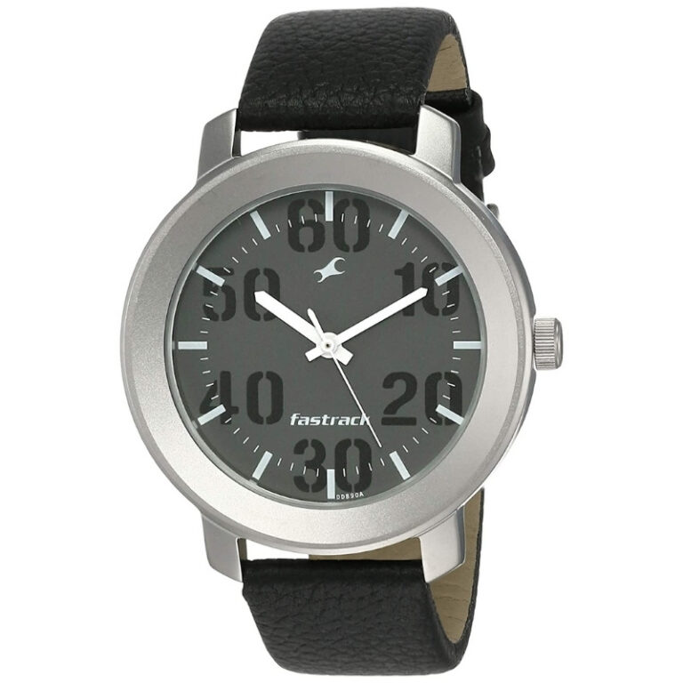 Fastrack Trendy Analog Black Dial Black Leather Strap Men’s Watch - Image 2