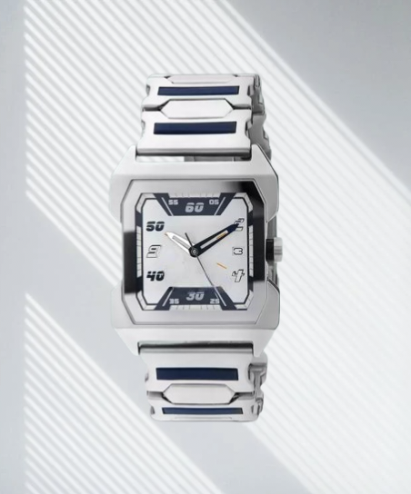 Party Analog Silver Dial Men’s Watch With Date Function