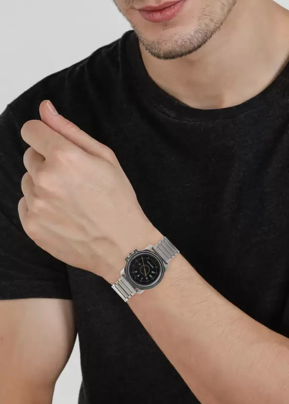 Fastrack Analog Black Dial Silver Stainless Steel Strap Men’s Watch - Image 5